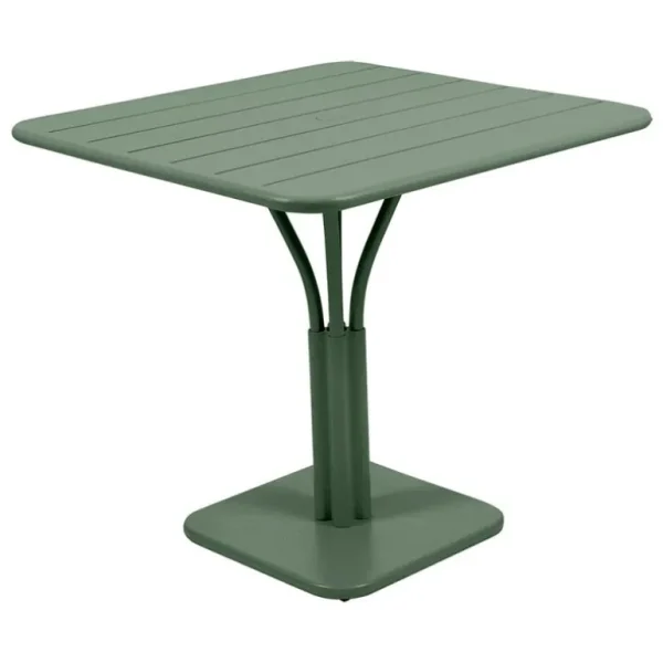 Fermob Luxembourg bord, 80 x 80 cm, med pelare, kaktus