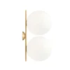 Flos IC C/W2 Double vägg-/taklampa, mässing