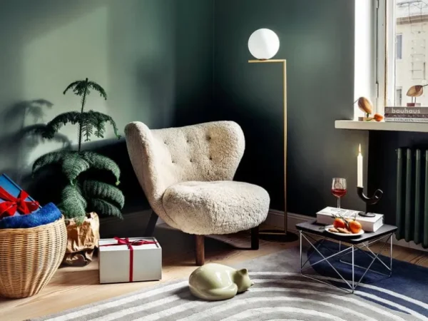 Flos IC F1 golvlampa, mässing