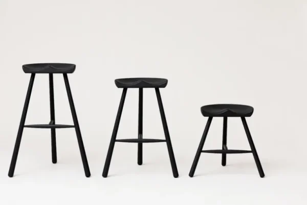 Form & Refine Shoemaker Chair No. 78 barstol, svart bok