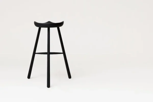 Form & Refine Shoemaker Chair No. 78 barstol, svart bok