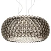 Foscarini Caboche Plus pendellampa, stor, dimbar, grå