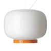 Foscarini Chouchin Reverse 1 pendellampa, vit - orange