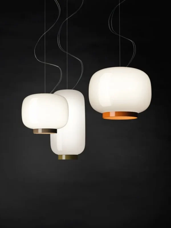 Foscarini Chouchin Reverse 2 taklampa, vit - grön