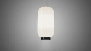 Foscarini Chouchin Reverse 2 taklampa, vit - svart