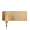 Frama 90° vägglampa, mässing