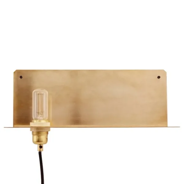 Frama 90° vägglampa, mässing