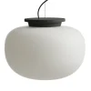 Frandsen Supernate pendellampa, 38 cm, vit opal - svart
