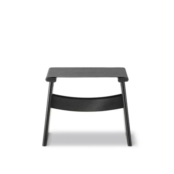 Fredericia Seto pall, svartlackerad ek - svart canvas