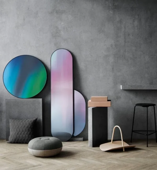 Fritz Hansen Dot hög pall, svart läder - svart