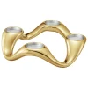 Georg Jensen Cobra ljushållare, rund, guld