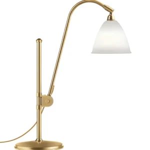 GUBI Bestlite BL1 bordslampa, mässing - benporslin
