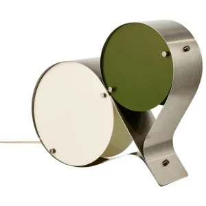 GUBI Coppia bordslampa, stål, elfenben - oliv