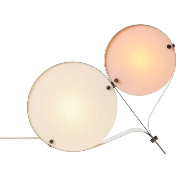 GUBI Coppia bordslampa, stål, elfenben - rouge