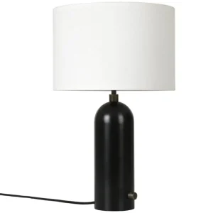 GUBI Gravity bordslampa, liten, svart stål