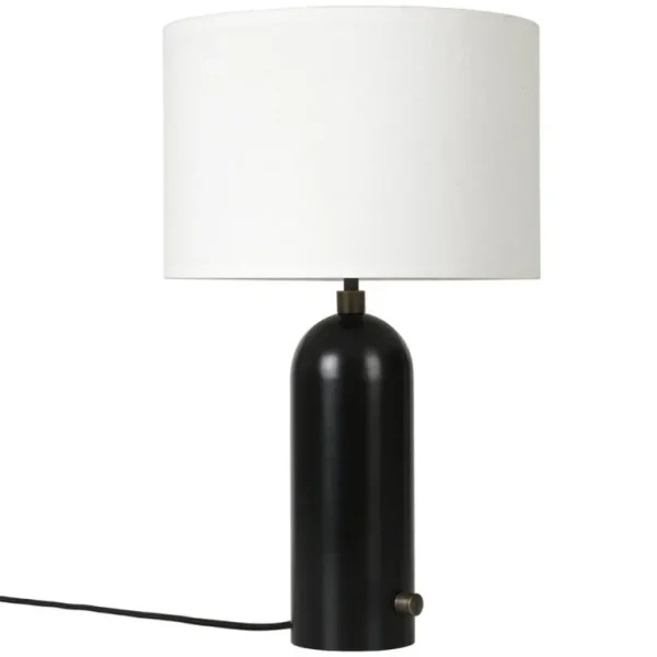 GUBI Gravity bordslampa, liten, svart stål
