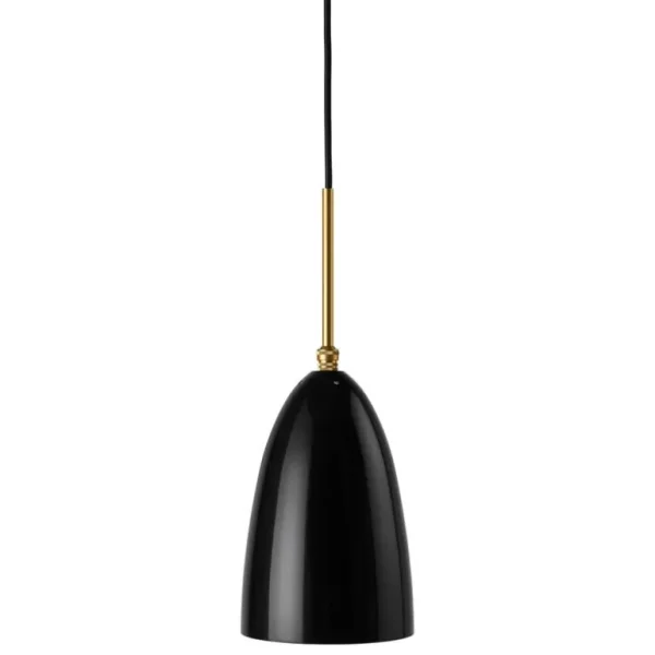 GUBI Gräshoppa taklampa, svart, glansig