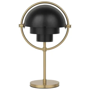 GUBI Multi-Lite bärbar bordslampa, mässing - svart