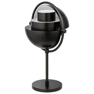 GUBI Multi-Lite bärbar bordslampa, svart mässing