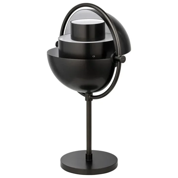 GUBI Multi-Lite bärbar bordslampa, svart mässing
