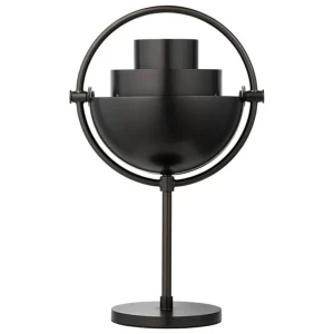 GUBI Multi-Lite bärbar bordslampa, svart mässing