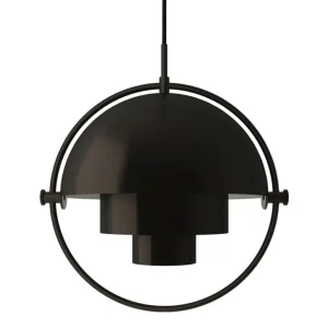 GUBI Multi-Lite liten pendellampa, svart mässing