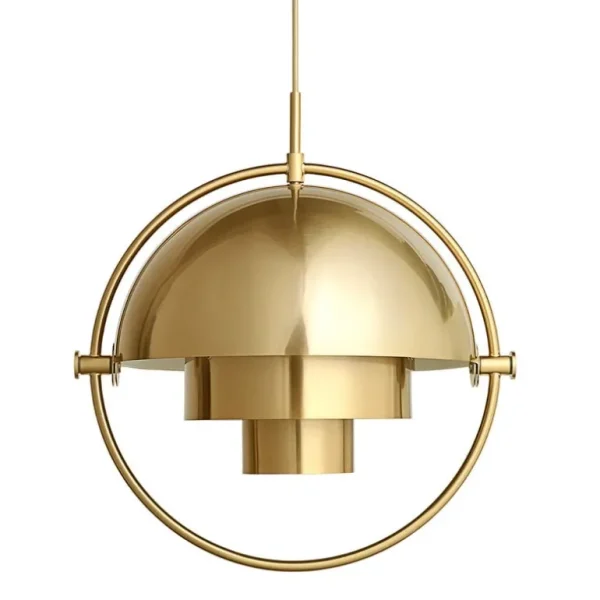 GUBI Multi-Lite pendellampa, liten, mässing - glänsande mässing