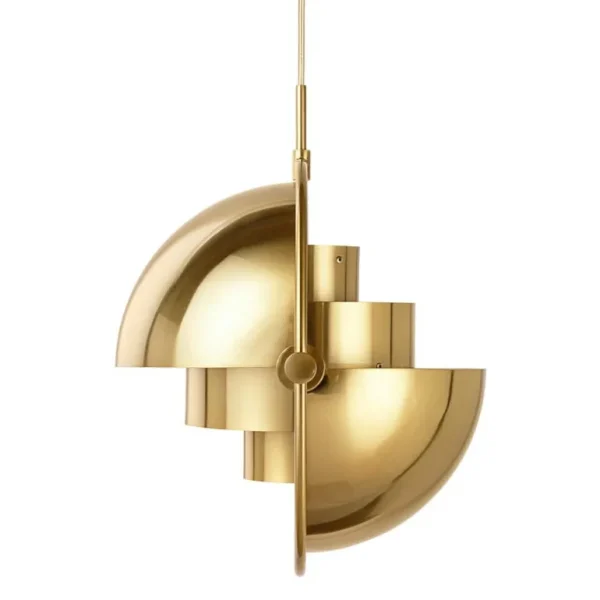 GUBI Multi-Lite pendellampa, liten, mässing - glänsande mässing
