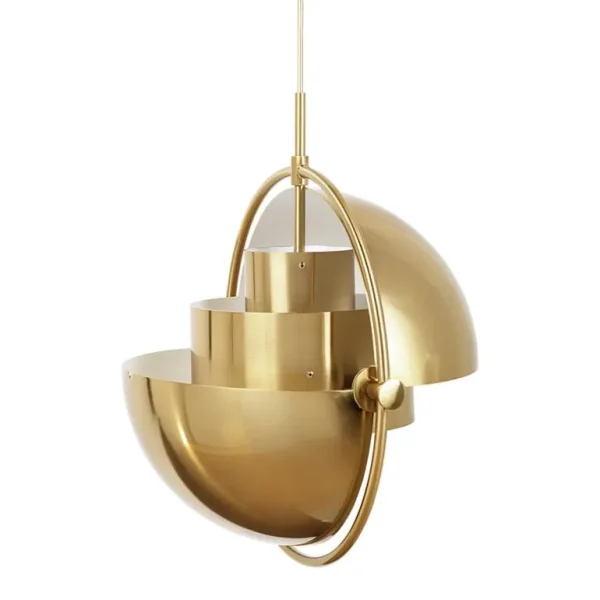 GUBI Multi-Lite pendellampa, liten, mässing - glänsande mässing