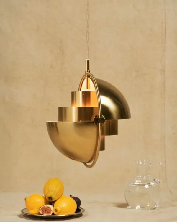 GUBI Multi-Lite pendellampa, mässing