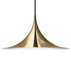 GUBI Pendellampa Semi, 60 cm, mässing