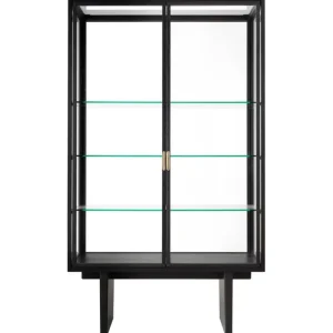 GUBI Private vitrin, svart / brunbetsad ek
