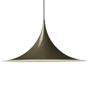 GUBI Semi hänglampa, 60 cm, mörk kakao, glansig