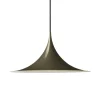 GUBI Semi hänglampa, 30 cm, mörk kakao, glansig