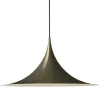 GUBI Semi hänglampa, 47 cm, mörk kakao, glansig