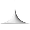 GUBI Semi pendellampa, 47 cm, matt vit