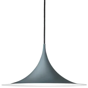 GUBI Semi pendellampa 47 cm, antracitgrå, glansig