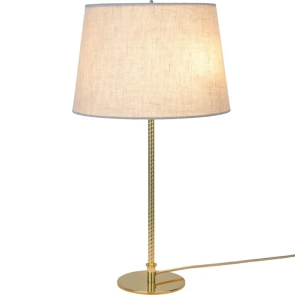 GUBI Tynell 9205 bordslampa, mässing - kanvas
