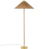GUBI Tynell 9602 golvlampa, mässing - bambu