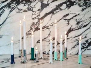 HAY Arcs ljusstake L, spegelglas