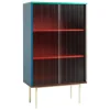 HAY Colour Cabinet m/ glasdörrar, hög, flerfärgad