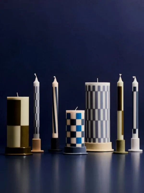 HAY Column ljusstake, liten, himmelsblå