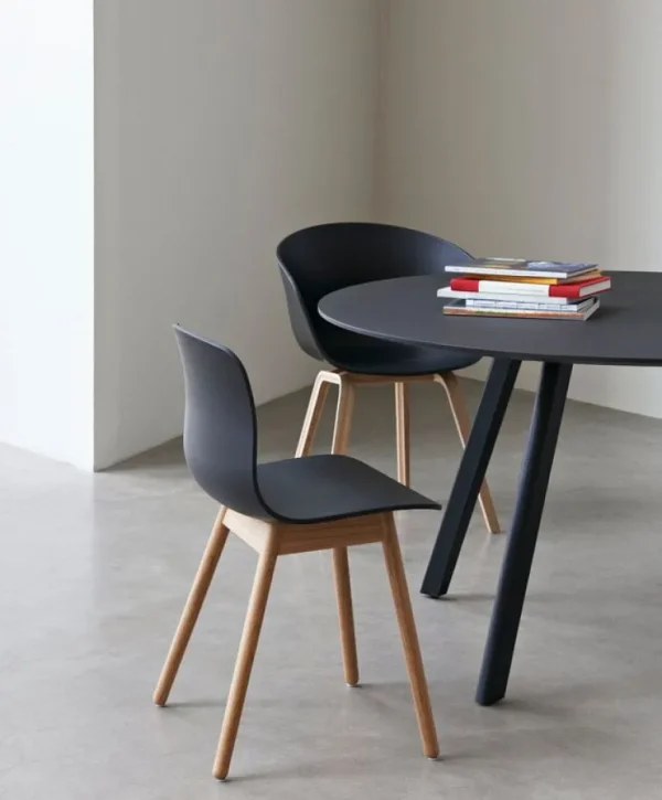 HAY CPH25 2.0 bord, 140 cm, svart ek - svart ekfaner