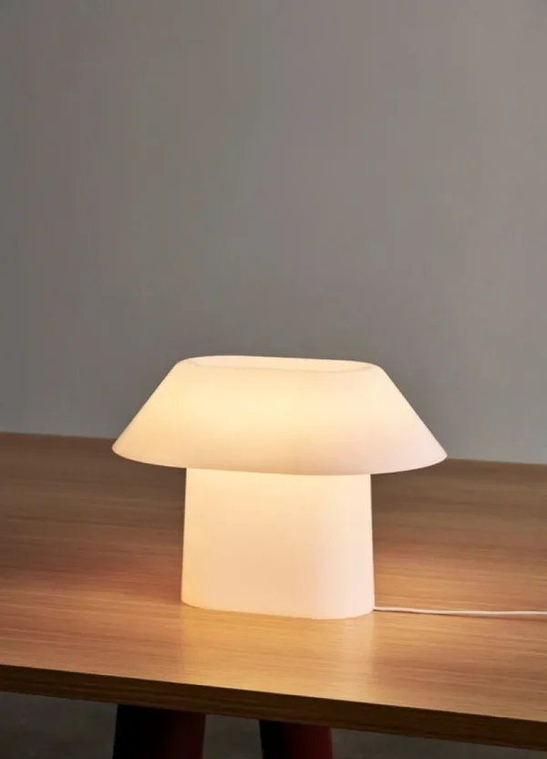 HAY Drome bordslampa, vit opalakryl