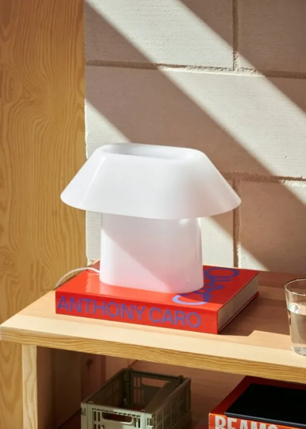 HAY Drome bordslampa, vit opalakryl