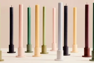 HAY Hexagon ljus, 4-pack, mörk