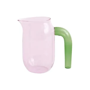 HAY Kanna med grönt handtag, L, rosa