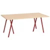 HAY Loop Stand bord, 180 cm, rödbrun - lackerad ek