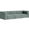 HAY Mags Soft 3-sits soffa, Comb.1 hög arm, Re-wool 868