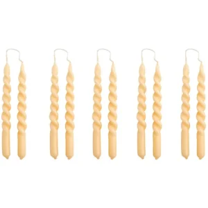 HAY Mini Swirl ljus, 10 st, beige